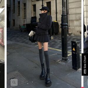 Warden Edge Cropped Wool Coat // size medium never worn